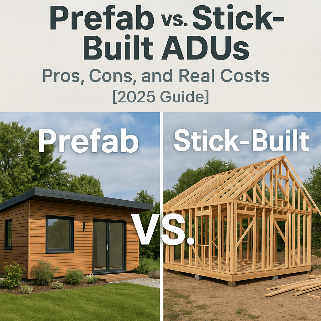 Prefab vs. Stick Built ADU